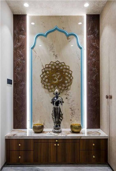 Contemporary Pooja Room